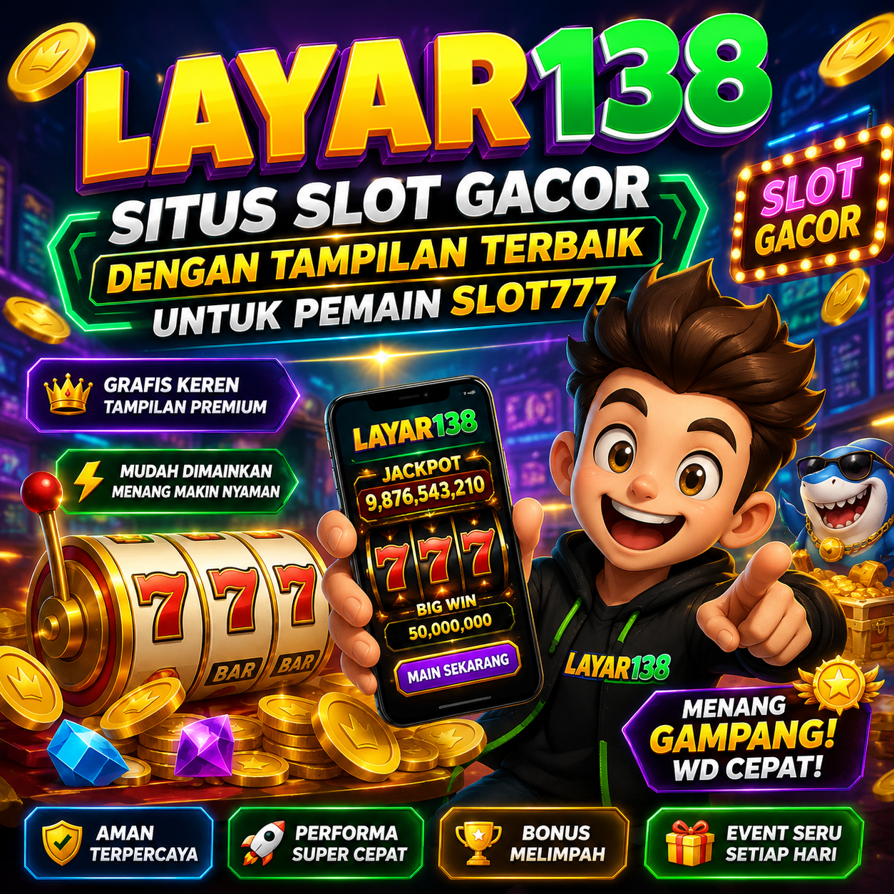 LAYAR138 : Situs Slot Gacor Dengan Tampilan Terbaik Untuk Pemain Slot777